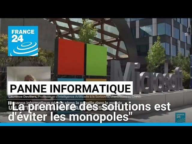 ⁣Retour progressif à la normale après la panne géante des systèmes Windows • FRANCE 24