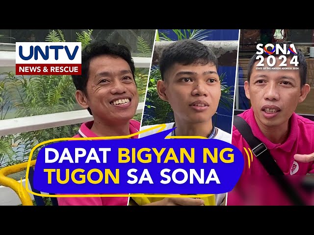 ⁣#SONA2024: Anong isyu ng Pilipinas ang nais mong matugunan o bigyang focus ni PBBM sa kaniyang SONA?