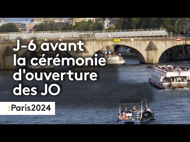 ⁣Paris 2024 : les images de l'ultime répétition de la cérémonie d'ouverture