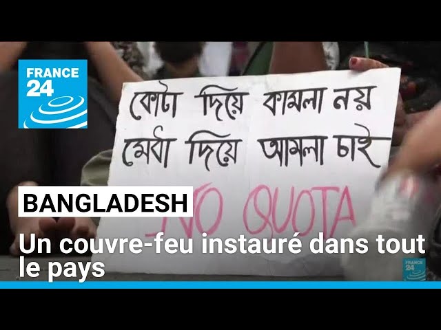 Bangladesh : l'armée investit les rues • FRANCE 24