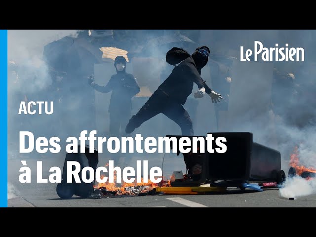 ⁣La Rochelle : 400 « black blocs » à la manifestation contre les mégabassines, plusieurs blessés