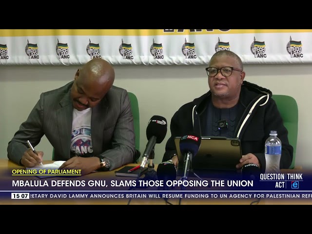 Mbalula defends GNU, slams those opposing the union