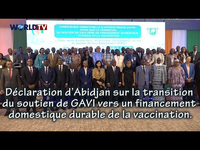 ⁣Soutien de GAVI vers un financement domestique durable de la vaccination : Déclaration d'Abidja