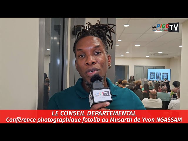 ⁣Département Guadeloupe : Conférence photographique fotolib au Musarth de Yvon NGASSAM