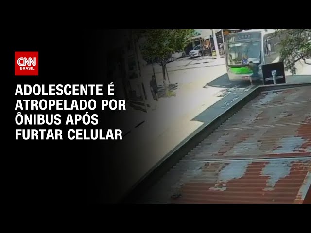 ⁣Adolescente é atropelado por ônibus após furtar celular | AGORA CNN