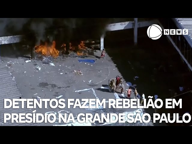 ⁣Detentos fazem rebelião em presídio na Grande São Paulo