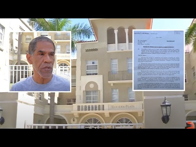 ⁣Les cancelan los contratos y desalojan a decenas de residentes de edificio en Miami Beach