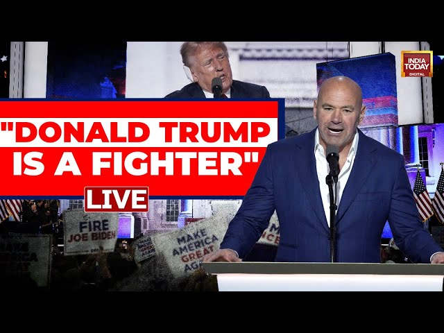 ⁣UFC Boss Dana White Introduces Trump At RNC 2024 | Best Speeches Of RNC 2024 | US Election