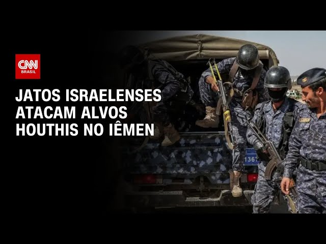 ⁣Jatos israelenses atacam alvos Houthis no Iêmen | AGORA CNN