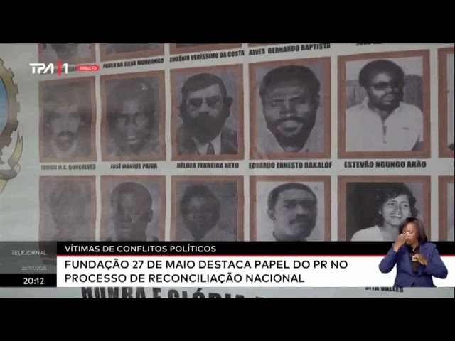 Vítimas de conflitos políticos - Fundação 27 de Maio destaca papel do PR no processo