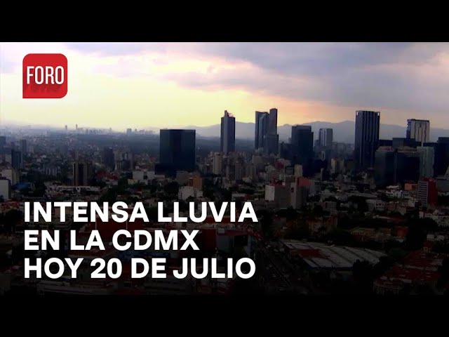 Cae lluvia intensa en varios puntos de la CDMX; activan alerta en 16 alcaldías - Las Noticias