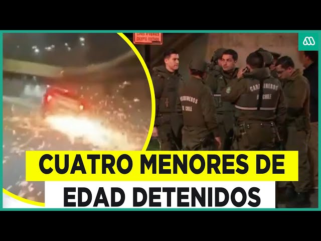 Adolescentes protagonizaron impactante persecución: Uno resultó baleado por carabineros