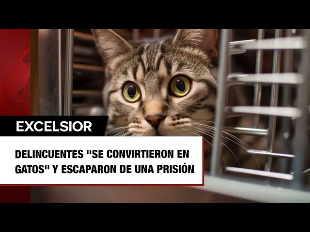 Delincuentes  se convirtieron en gatos  y escaparon de una prisión