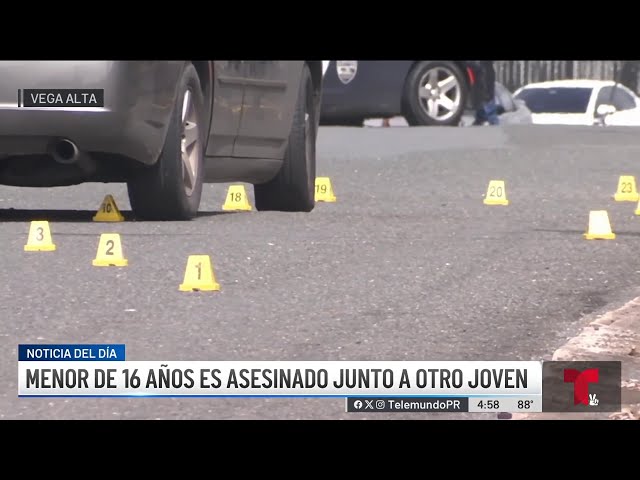 ⁣Adolescente y su amigo son asesinados en Vega Alta