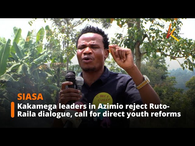 ⁣Kakamega leaders in Azimio reject Ruto-Raila dialogue, call for direct youth reforms