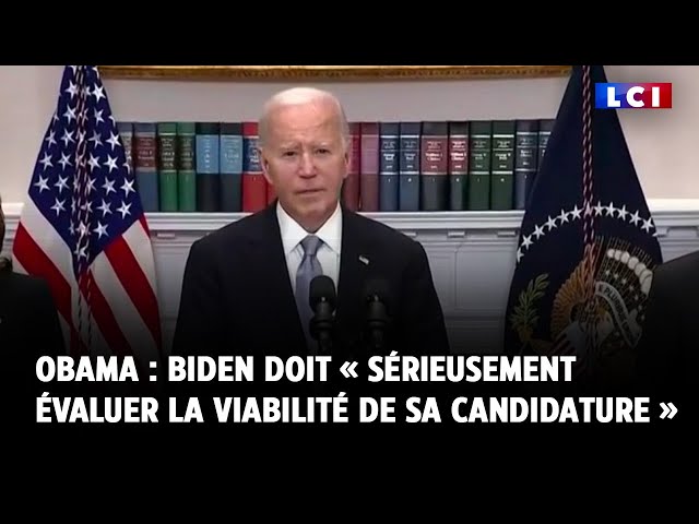 Barack Obama : Joe Biden doit « sérieusement évaluer la viabilité de sa candidature »