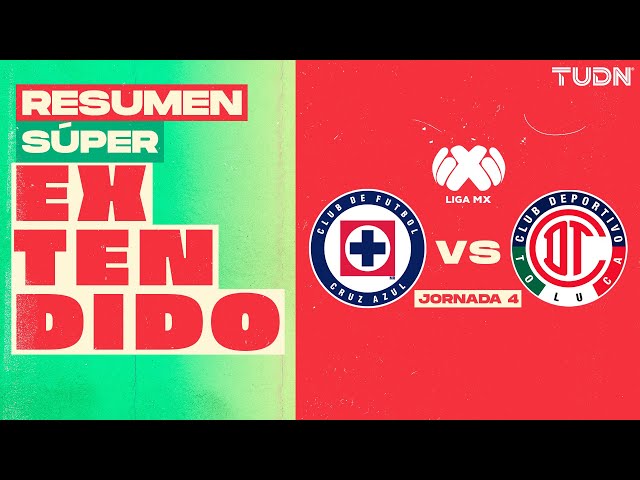 RESUMEN SÚPER EXTENDIDO | Cruz Azul vs Toluca | Liga Mx -Apertura 2024 - J4 | TUDN