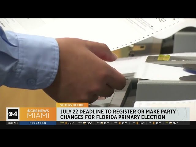 ⁣Florida voter registration deadline fast approaching