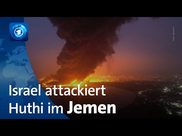 ⁣Nach Drohnenangriff der Huthi: Israel greift Miliz im Jemen an