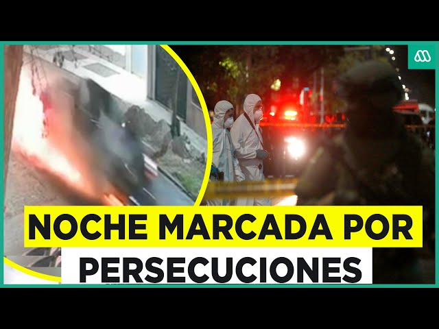 Noche marcada por persecuciones: Santiago vive intensa jornada en materia policial