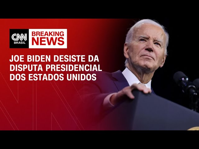 Joe Biden anuncia desistência da disputa presidencial dos Estados Unidos | AGORA CNN