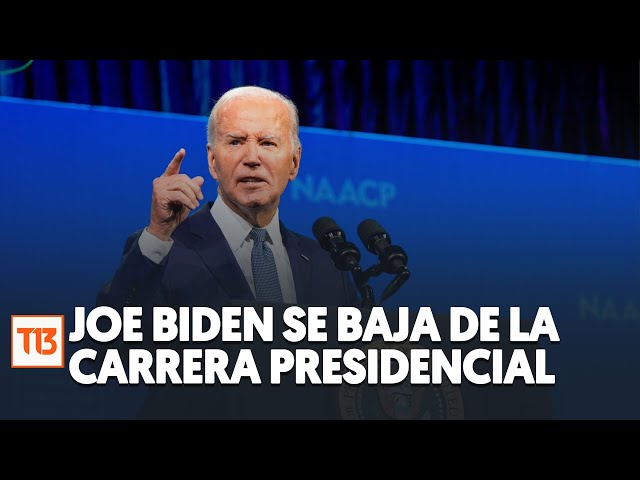 Joe Biden se baja de la carrera presidencial