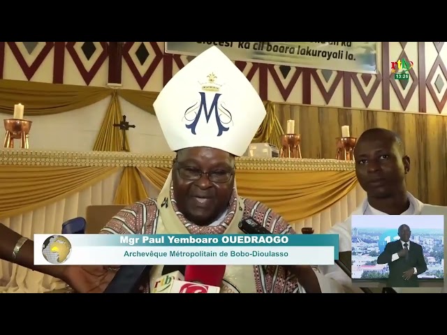 ⁣L’église catholique célèbre le jubilé d’or sacerdotal de Mgr Paul Yemboaro OUEDRAOGO