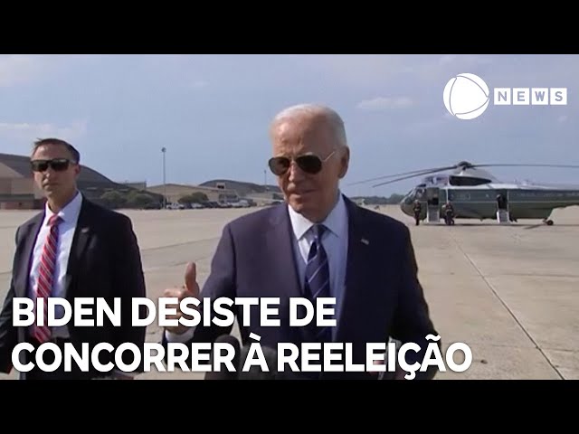 Biden desiste de concorrer à reeleição dos EUA