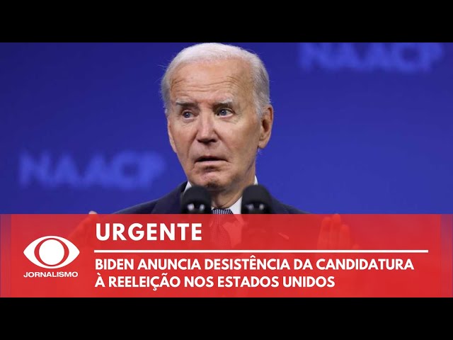 BIDEN DESISTE DE CANDIDATURA NOS EUA; ACOMPANHE A REPERCUSSÃO