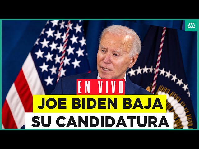 EN VIVO | Joe Biden baja su candidatura presidencial