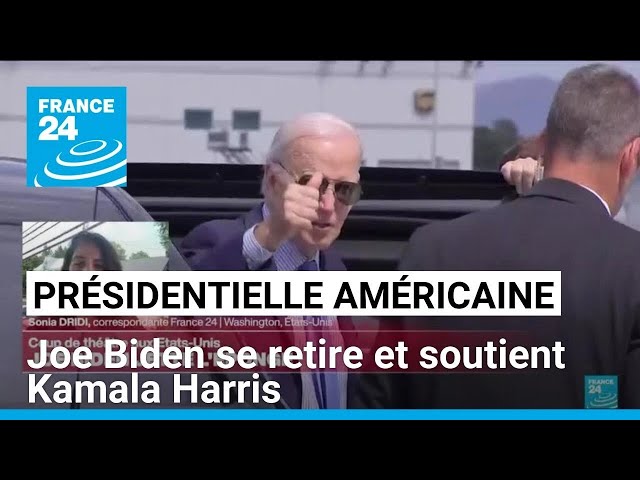 Etats-Unis : Joe Biden renonce à sa candidature et annonce soutenir celle de Kamala Harris