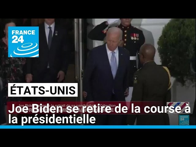 États-Unis : Joe Biden annonce retirer sa candidature à la présidentielle • FRANCE 24