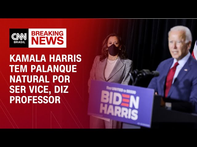 Kamala Harris tem palanque natural por ser vice, diz professor | AGORA CNN