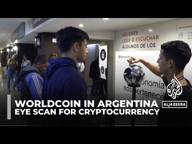 ⁣Worldcoin in Argentina: Users scan their eyes in return for cryptocurrency