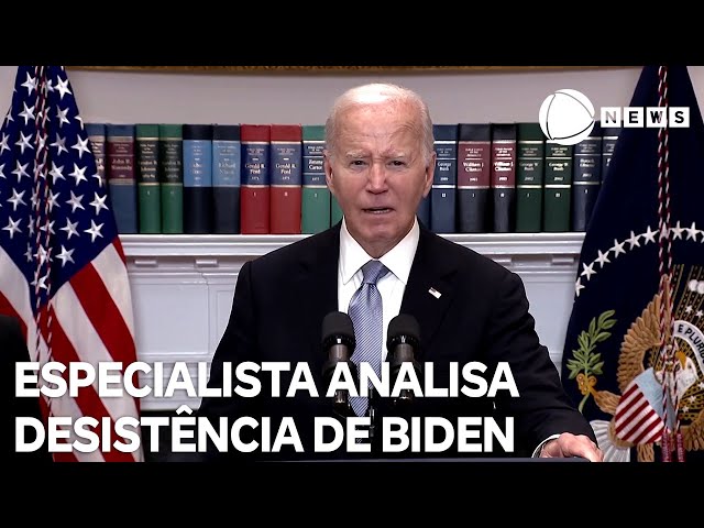 Especialista analisa desistência de Joe Biden