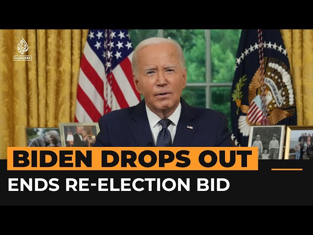 Biden drops out of presidential race, endorses Harris | Al Jazeera Newsfeed