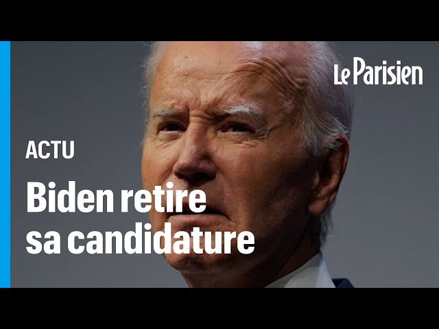 États-Unis : Joe Biden annonce le retrait de sa candidature pour la présidentielle