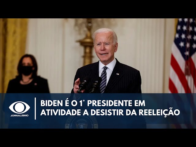 ⁣Biden é o 1° presidente em atividade a desistir da reeleição nos EUA | Band Jornalismo