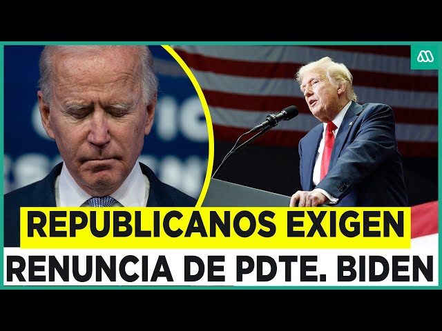 “No está en condiciones de servir como Presidente": Republicanos exigen renuncia de Joe Biden