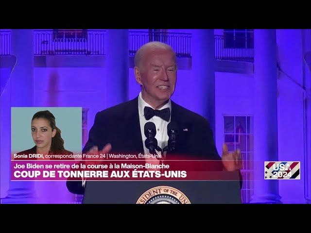 ⁣Joe Biden a pris sa décision samedi, en petit comité • FRANCE 24