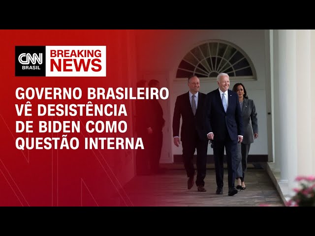 Governo brasileiro vê desistência de Biden como questão interna | CNN PRIME TIME