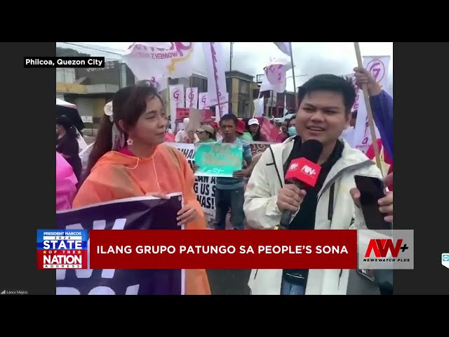 ⁣SONA NewsWatch Plus Special Coverage | Ilang grupo patungo sa People's SONA