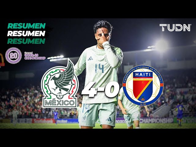 Resumen y goles | México 4-0 Haití | CONCACAF Sub20 Championship | TUDN