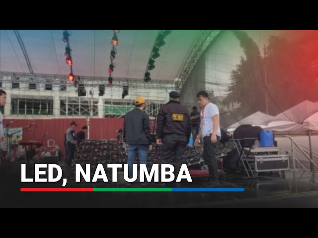 ⁣LED screen sa 'Tunog ng Bagong Pilipinas' concert, natumba dahil sa hangin