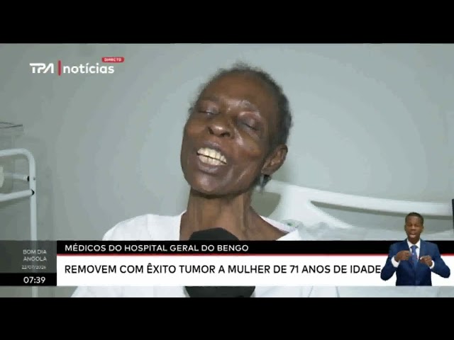 ⁣Médicos do Hospital Geral do Bengo removem com êxito tumor a mulher de 71 anos de idade