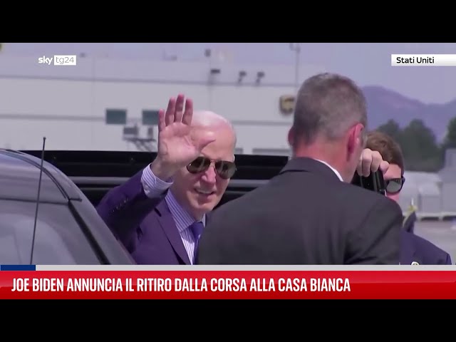 ⁣America 2024, Biden si ritira dalla corsa alla Casa Bianca