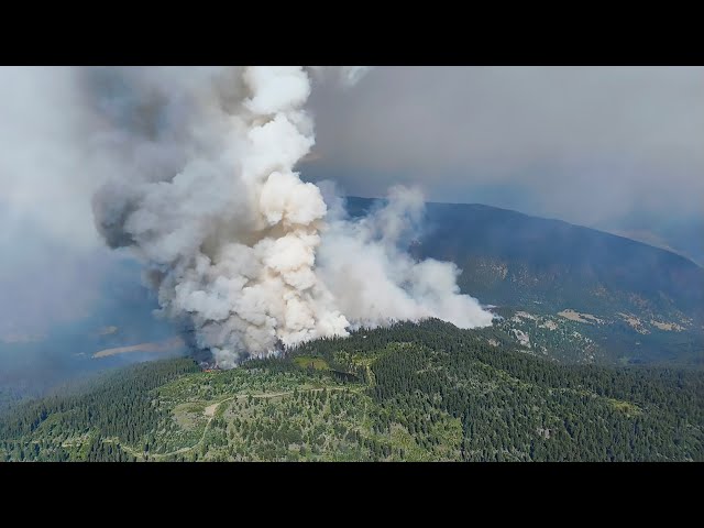 ⁣Hundreds of wildfires rage across British Columbia