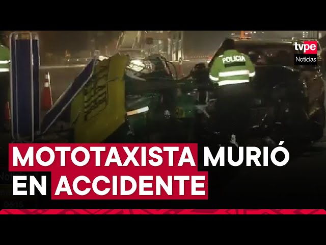 Santa Anita: mototaxista en presunto estado de ebriedad murió tras chocar contra camioneta