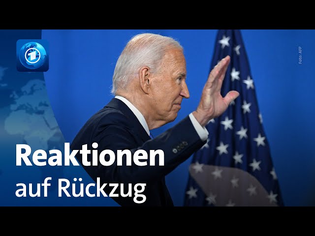 Rückzug von Biden: Reaktionen aus Europa und Deutschland