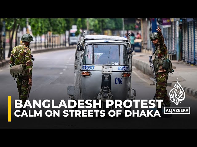 Calm on the streets of Dhaka after plans for a nationwide shutdown are on hold